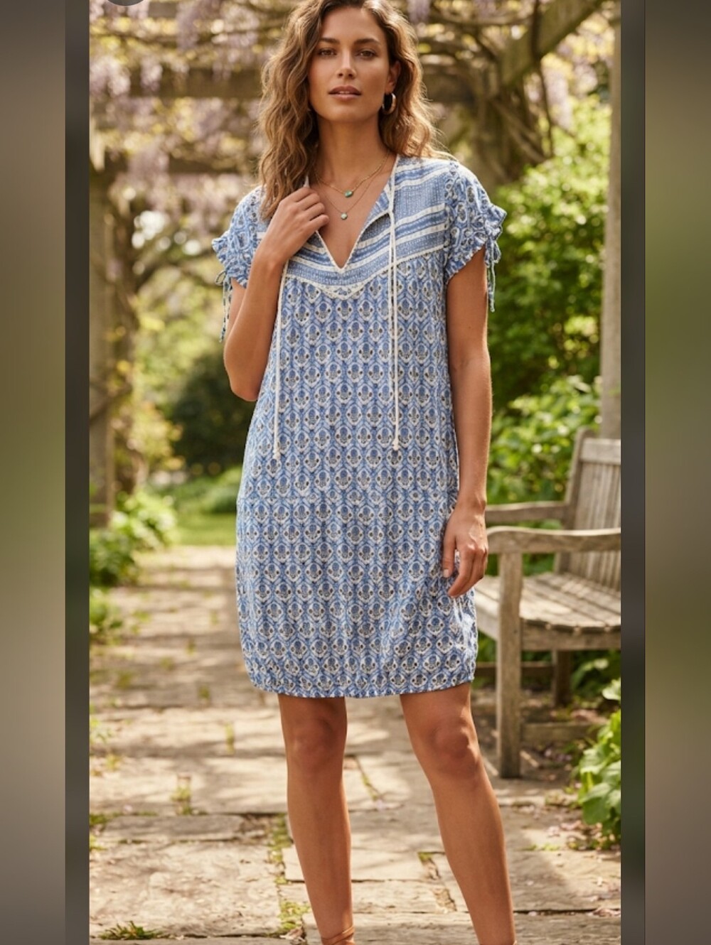 Faithful The Brand Blue Bohemian Dress Size Meduim